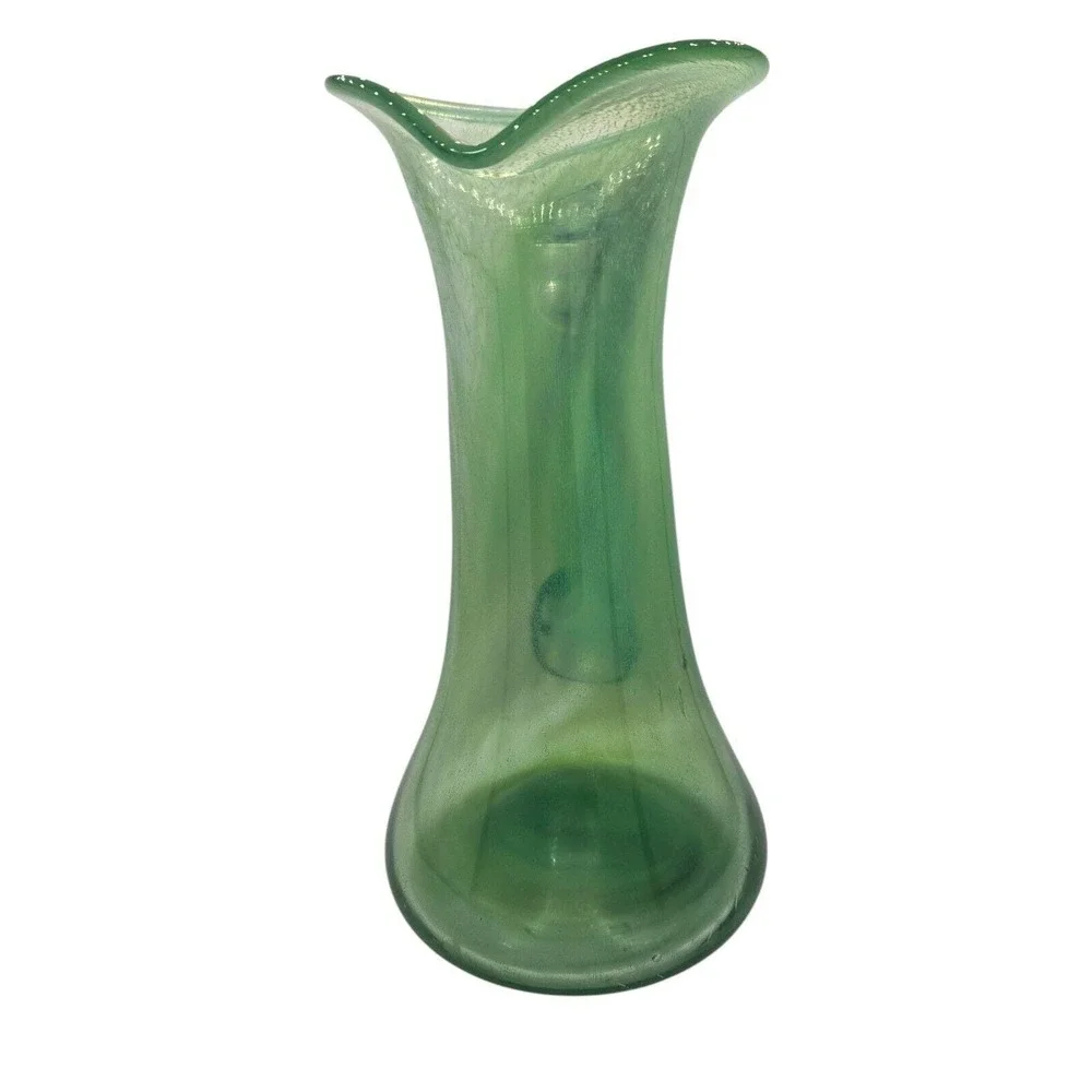 Terence MacSweeney Killarney Kerry Ireland Green Art‎ Glass Water Pitcher 11